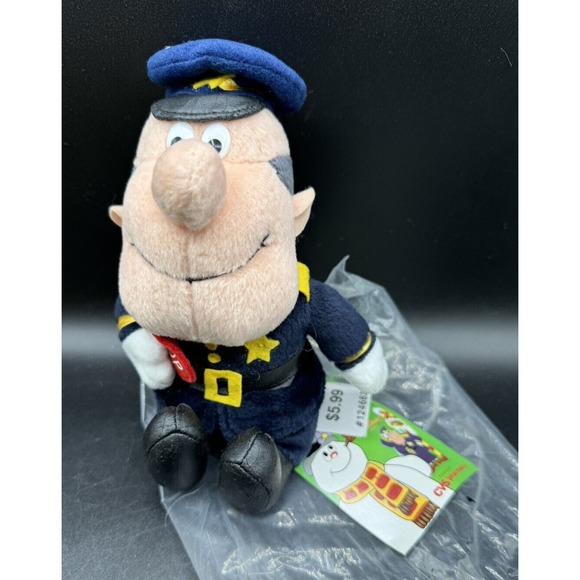 Frosty The Snowman Traffic Cop Plush Doll Bennie Stuffins CVS 6" New In Bag! - Picture 3 of 10